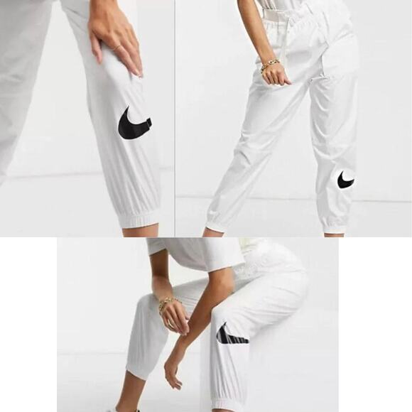 NIKE Women NSW Belted Cuffed Pull On Athleisure Track Pants Jogger Windpants - Picture 11 of 11